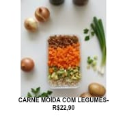 CARNE MOÍDA COM LEGUMES